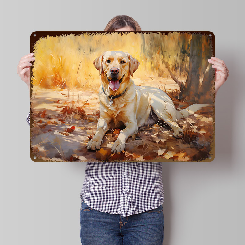 Gaming Accessories Europe - Gele Lab Poster Aangepaste Vintage Metalen