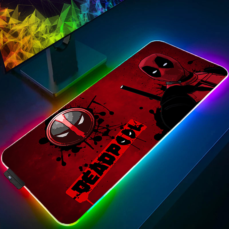 Gaming Accessories For Pc - LED-muismat Gaming Backlight Lock Edge Anime-accessoires