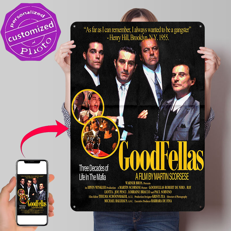 Gaming Accessories Europe - GoodFellas Movie Gepersonaliseerde 3D-getextureerde metalen poster,