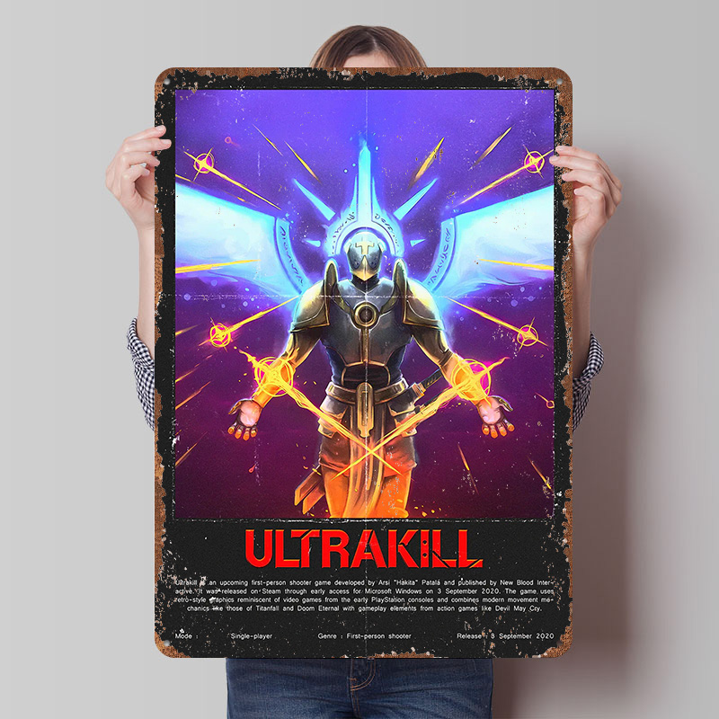 Ultrakill Game Metal Poster Cu - Gaming Accessories Europe recensie en prijs