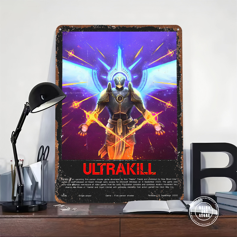 Ultrakill Game Metal Poster Cu - Gaming Accessories Europe recensie en prijs